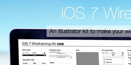 iOS7 Wireframe Kit
